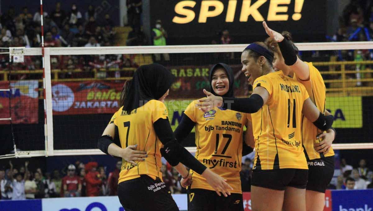 Tim bola voli putri Bandung BJB Tandamata, sudah siap untuk mengarungi final four Proliga 2023. - INDOSPORT