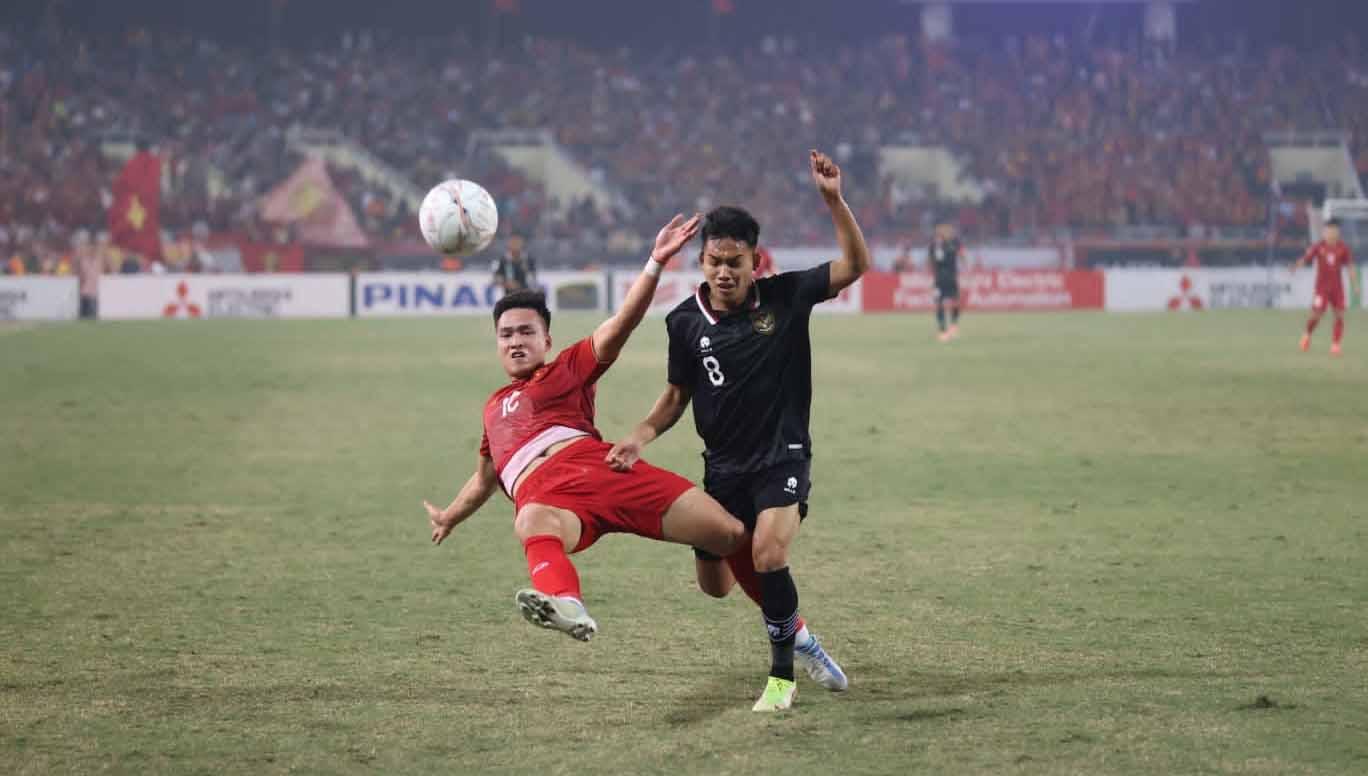 Pertandingan leg kedua semifinal Piala AFF 2022 antara Vietnam vs Timnas Indonesia di Stadion My Dinh National, Hanoi, Senin (09/01/23). (Foto: PSSI)