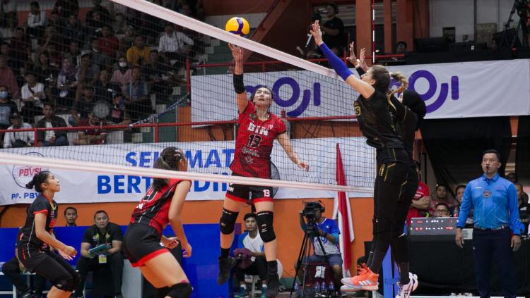 Pelatih Jakarta BIN, Octavian, legawa timnya tak lolos grand final kompetisi bola voli PLN Mobile Proliga 2023.