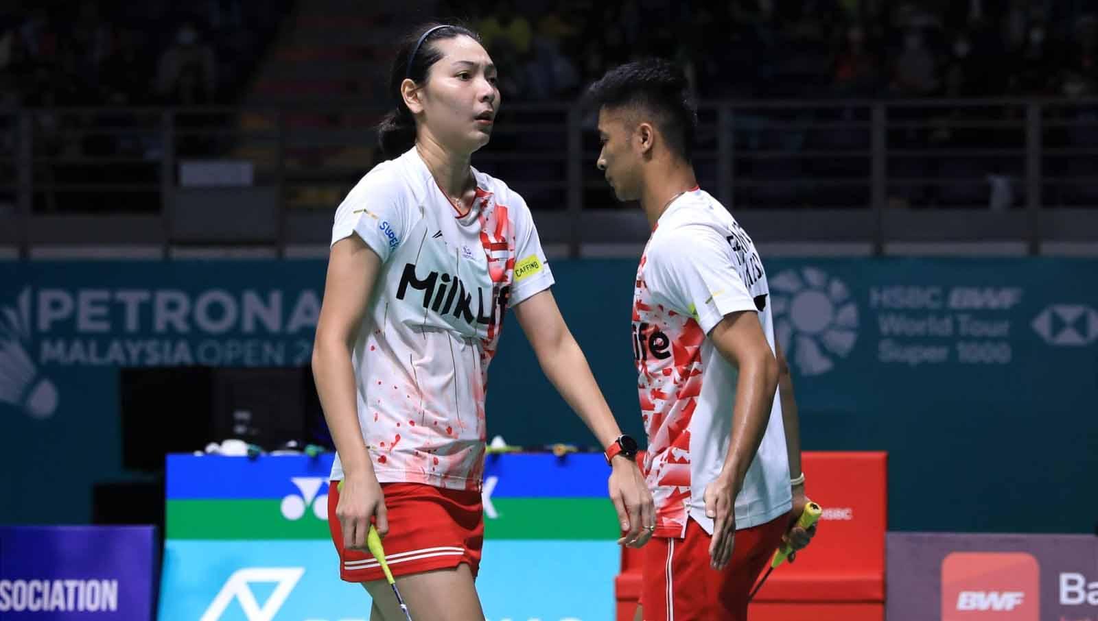 Pasangan ganda campuran Indonesia, Dejan Ferdinansyah/Gloria Emanuelle Widjaja di Malaysia Open 2023. (Foto: PBSI) - INDOSPORT