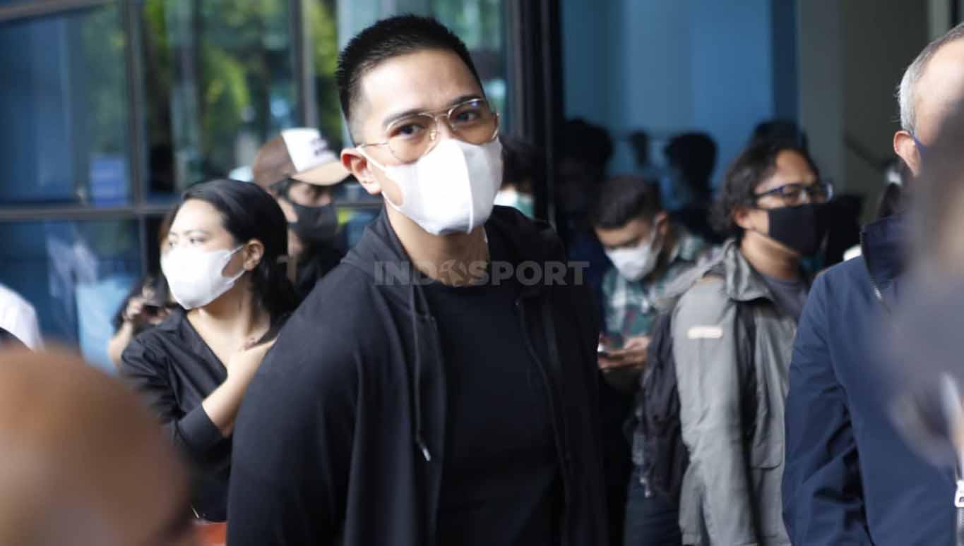 Kaesang Pangarep datang ke GBK Arena untuk memberi dukungan kepada Erick Thohir yang resmi maju sebagai calon Ketum PSSI, Minggu (15/01/23).