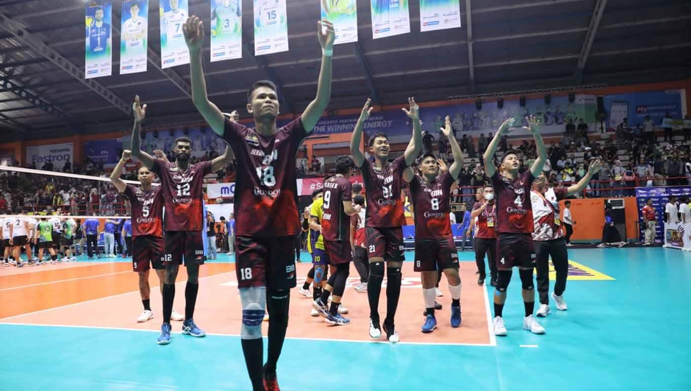 Jakarta STIN BIN kalahkan Jakarta Pertamina Pertamax 3-1, Sabtu (14/01/2023). (Foto: Jakarta STIN BIN) - INDOSPORT
