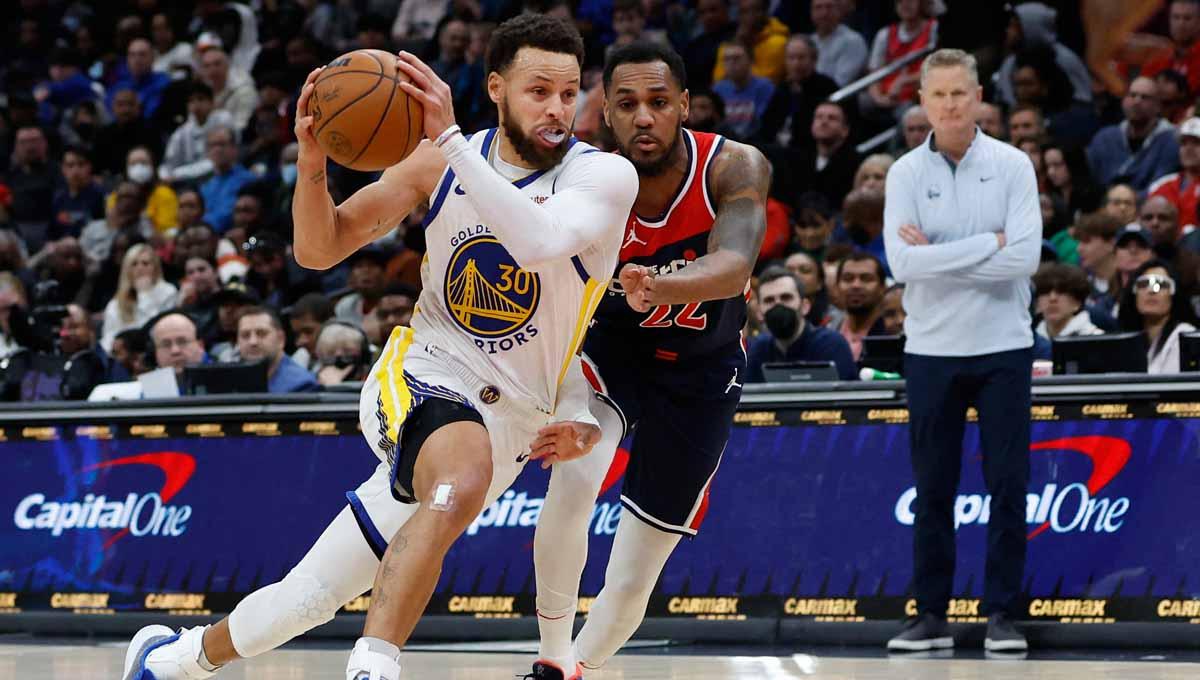 Pertandingan NBA antara Washington Wizards vs Golden State Warriors. (Foto: REUTERS/Geoff Burke)
