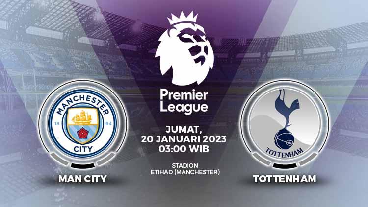 Link live streaming pertandingan antara Manchester City vs Tottenham Hotspur (Liga Inggris). - INDOSPORT