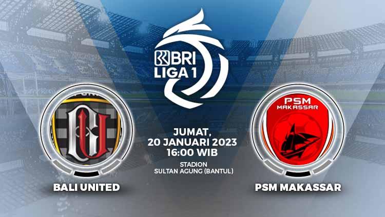 Prediksi pertandingan antara Bali United vs PSM Makassar (BRI Liga 1). - INDOSPORT