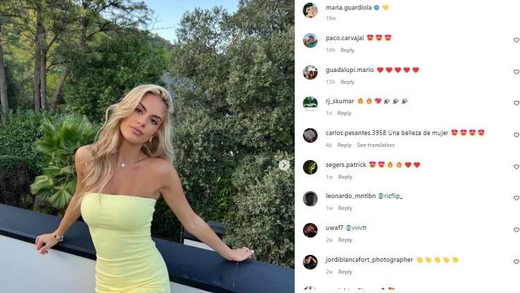 Maria Guardiola, putri Pep Guardiola. Foto: instagram/maria.guardiola.