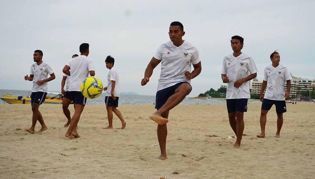 Timnas Indonesia akan berpartisipasi di kejuaraan sepak bola pantai Piala AFC 2023 dan segrup dengan Jepang. (Foto: PSSI)