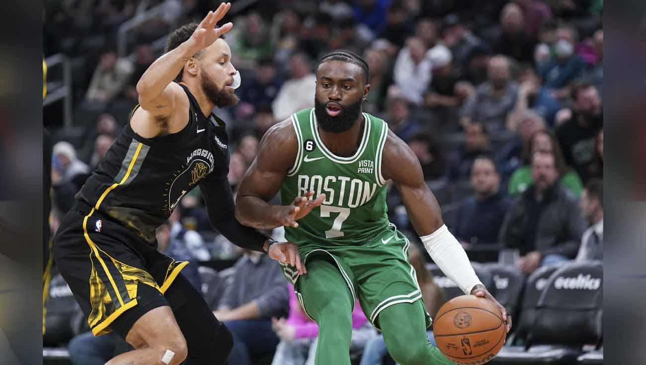 Pertandingan NBA antara Boston Celtics vs Golden State Warriors. (Foto: REUTERS/David Butler) - INDOSPORT