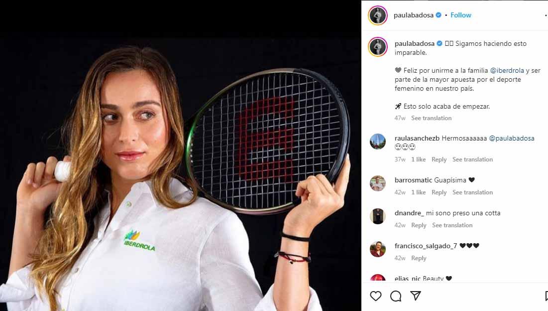 Cedera hingga gagal tampil di Grand Slam Australian Open 2023, petenis cantik Spanyol, Paula Badosa, unggah momen hot bareng pacarnya, Juan Betancourt.