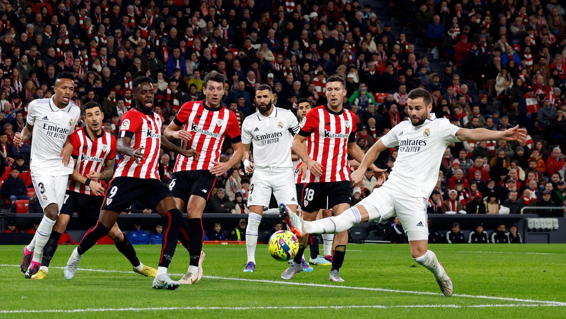Laga Liga Spanyol antara Athletic Bilbao vs Real Madrid, Senin (23/01/23) dini hari WIB. REUTERS/Vincent West - INDOSPORT