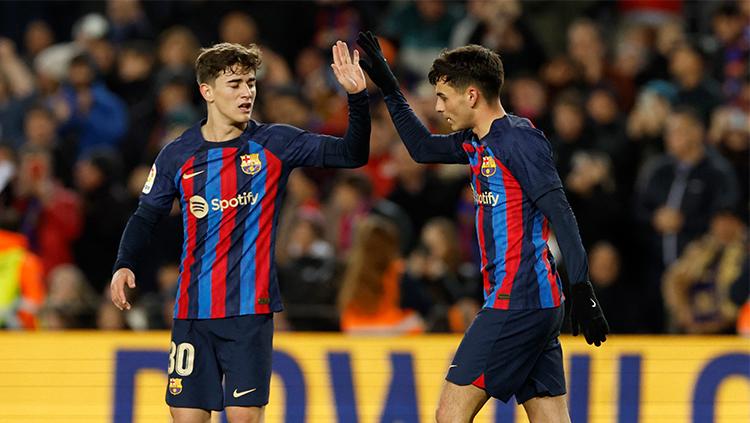 Wonderkid Barcelona, Pablo Torre, terancam tinggalkan Camp Nou karena kalah bersaing dengan gelandang muda, seperti Pedri dan Gavi. - INDOSPORT