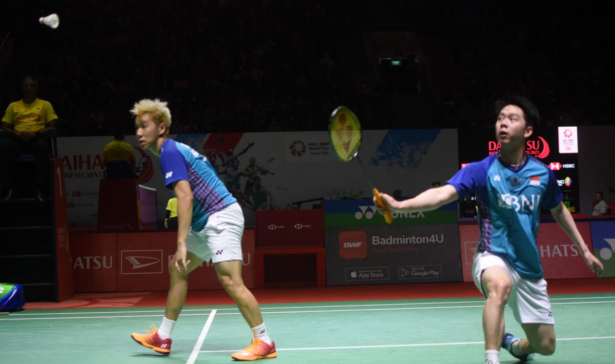 Ganda putra Indonesia terus menorehkan catatan di luar nalar terutama di kompetisi kandang Indonesia Masters, di mana pasangan Kevin/Marcus mendominasi. - INDOSPORT