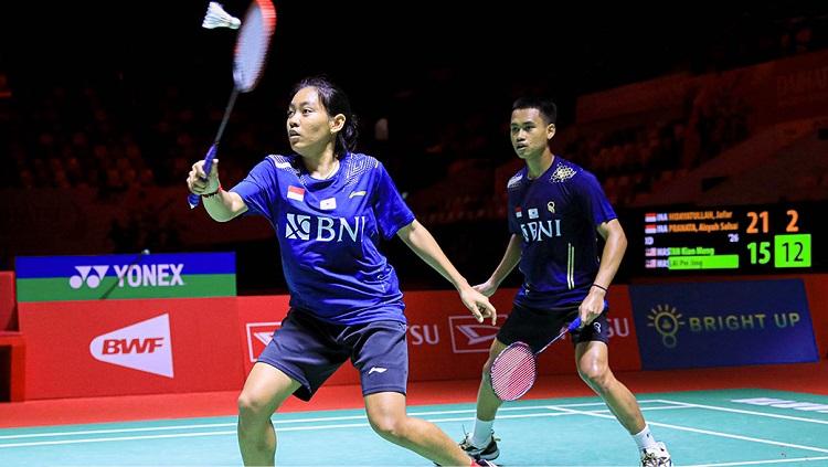 Rekap hasil Taipei Open 2023, tim bulutangkis Indonesia mampu meloloskan empat wakilnya ke babak perempat final turnamen, termasuk Jafar/Aisyah dan Putri KW. - INDOSPORT