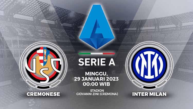 Prediksi pertandingan antara Cremonese vs Inter Milan (Liga Italia).
