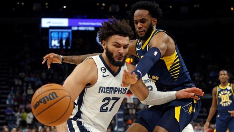 Pertandingan Memphis Grizzlies vs Indiana Pacers, Minggu (29/01/23) waktu setempat. Foto: Petre Thomas-USA TODAY Sports via REUTERS.