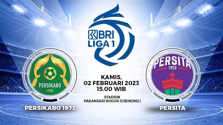 Hasil Liga 1 Persikabo 1973 vs Persita pada Kamis (02/02/23) sore WIB, gol Komarodin dan Paulo Sitanggang buat kedua tim harus puas berbagi angka.