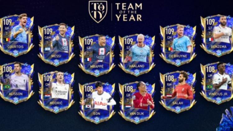 EA Sports baru saja merilis hasil voting dari Team of the Year (TOTY) untuk game sepak bola mereka, FIFA 23.