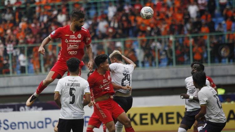 Pertandingan Persija Jakarta vs RANS Nusantara FC pada pekan ke-22 Liga 1 di Stadion Patriot Candrabhaga, Jumat (03/02/23).