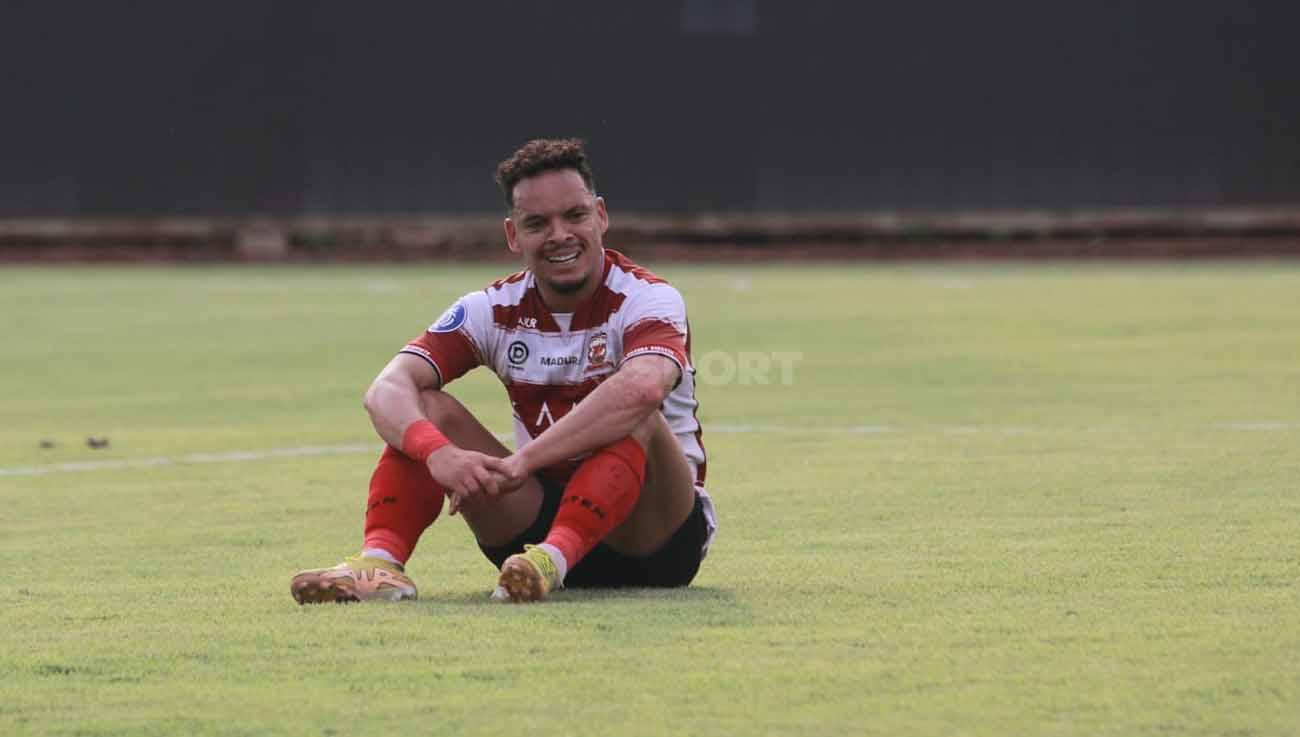 Ekspresi Lulinha bersama Madura United.