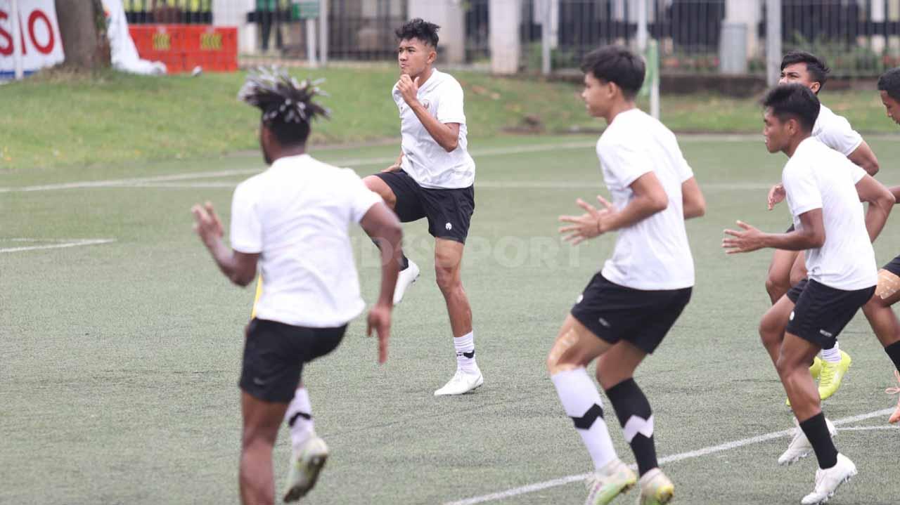Line-up timnas Indonesia U-20 vs Fiji, Jumat (17/02/23) di mini turnamen bentuk persiapan Piala Asia 2023. Arkhan Fikri dan Rabbani Tasnim starter.