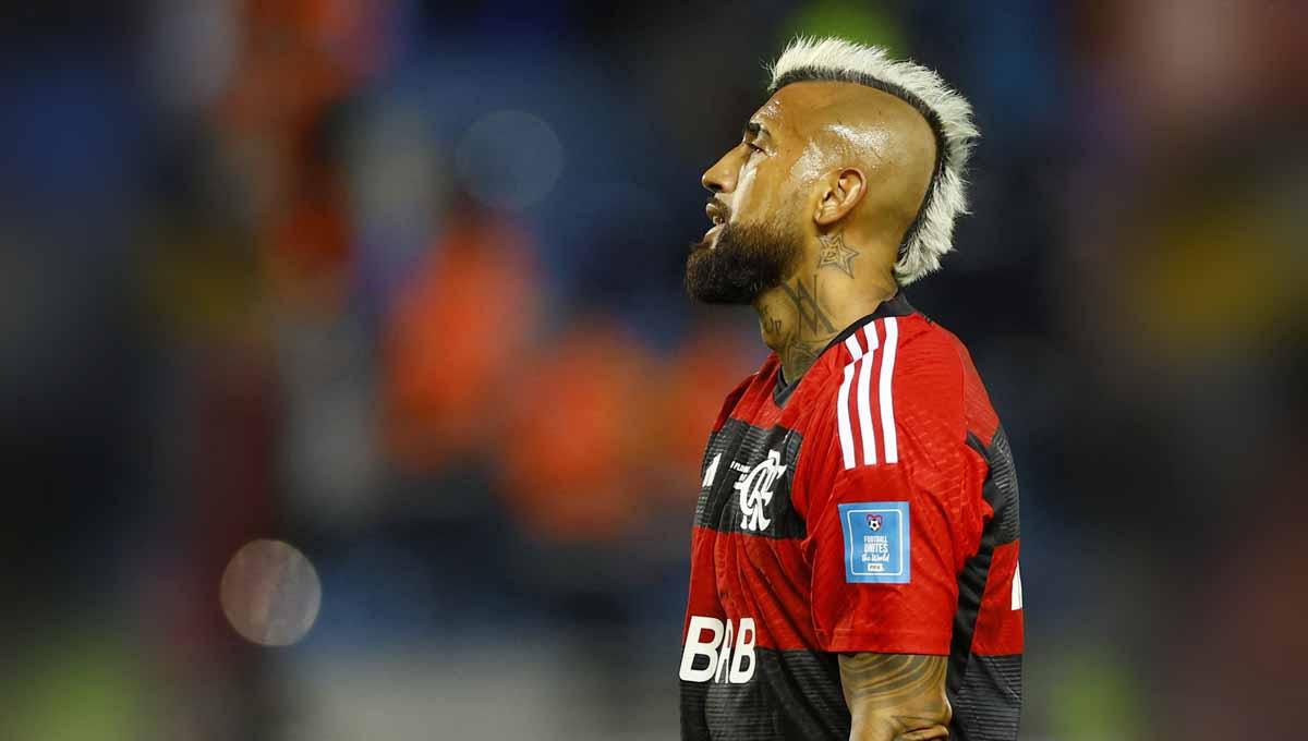 Arturo Vidal di pertandingan semifinal Piala Dunia Antarklub antara Flamengo vs Al Hilal. Foto: REUTERS/Andrew Boyers. - INDOSPORT