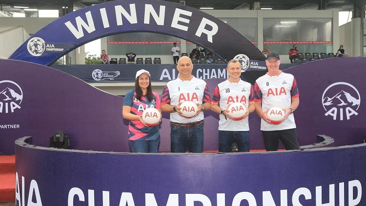 Presiden Direktur AIA, Stuart Spencer, saat pembukaan AIA Championship 2023 di Senayan, Sabtu (11/2/23).