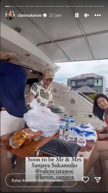 Clarissa Tanoe beri kode Kevin Sanjaya dan Valencia Tanoe segera menikah Copyright: instagram @clarissatanoe