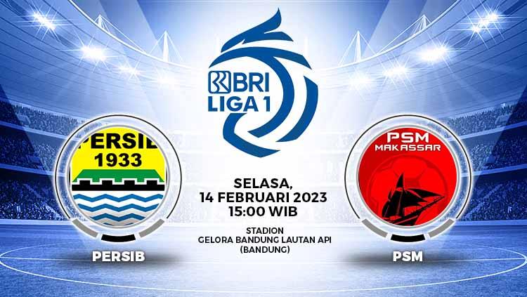 Prediksi pertandingan antara Persib Bandung vs PSM Makassar (RBI Liga 1).
