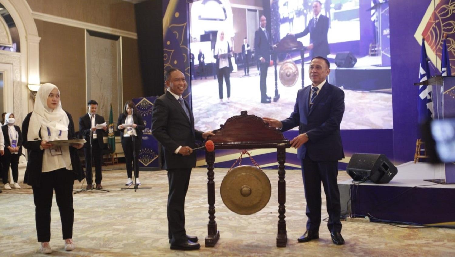 Pembukaan Kongress Luar Biasa (KLB) PSSI oleh Menpora RI Zainudin Amali dan Ketum PSSI, Mochammad Iriawan, Kamis (16/02/23), di Hotel Shangri-La, Jakarta.