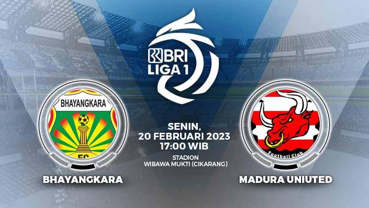 Prediksi pertandingan antara Bhayangkara FC vs Madura United (BRI Liga 1).