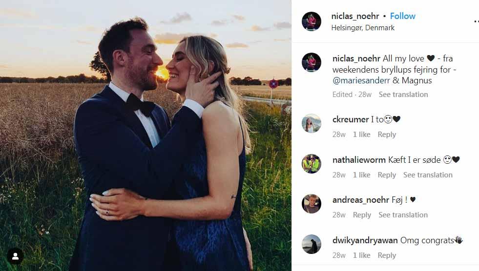 Bucin sejak masih muda, Niclas Nohr yang merupakan sohib Viktor Axelsen saat masih di pelatnas Badminton Denmark, resmi pinang gadis cantik Denmark.