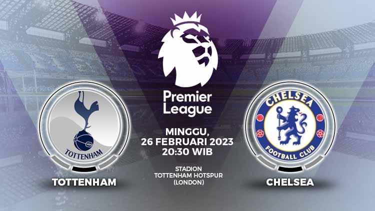 Prediksi pertandingan antara Tottenham Hotspur vs Chelsea (Liga Inggris).