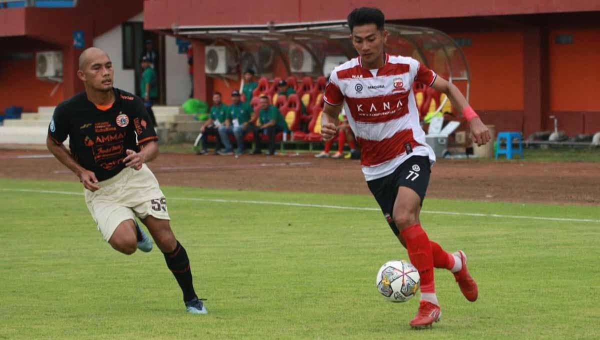 Madura United kembali harus menata fokus melawan PSS Sleman, pada pekan ke-30 Liga 1 di Stadion Gelora Ratu Pamelingan (SGRP) Pamekasan, Sabtu (11/03/23). (Foto: MO Madura United)