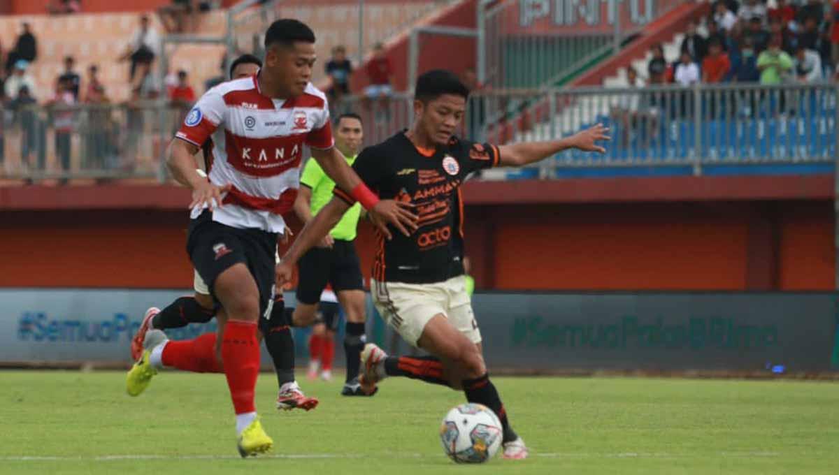 Pertandingan BRI Liga 1 antara Madura United vs Persija Jakarta di Stadion Gelora Madura Ratu Pamelingan, Pamekasan, Minggu (26/02/23). (Foto: MO Madura United)