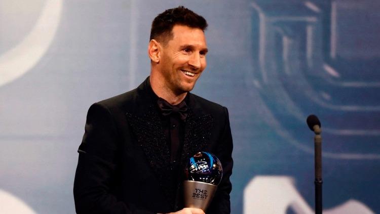 Lionel Messi raih pemain terbaik The Best FIFA Award 2022.