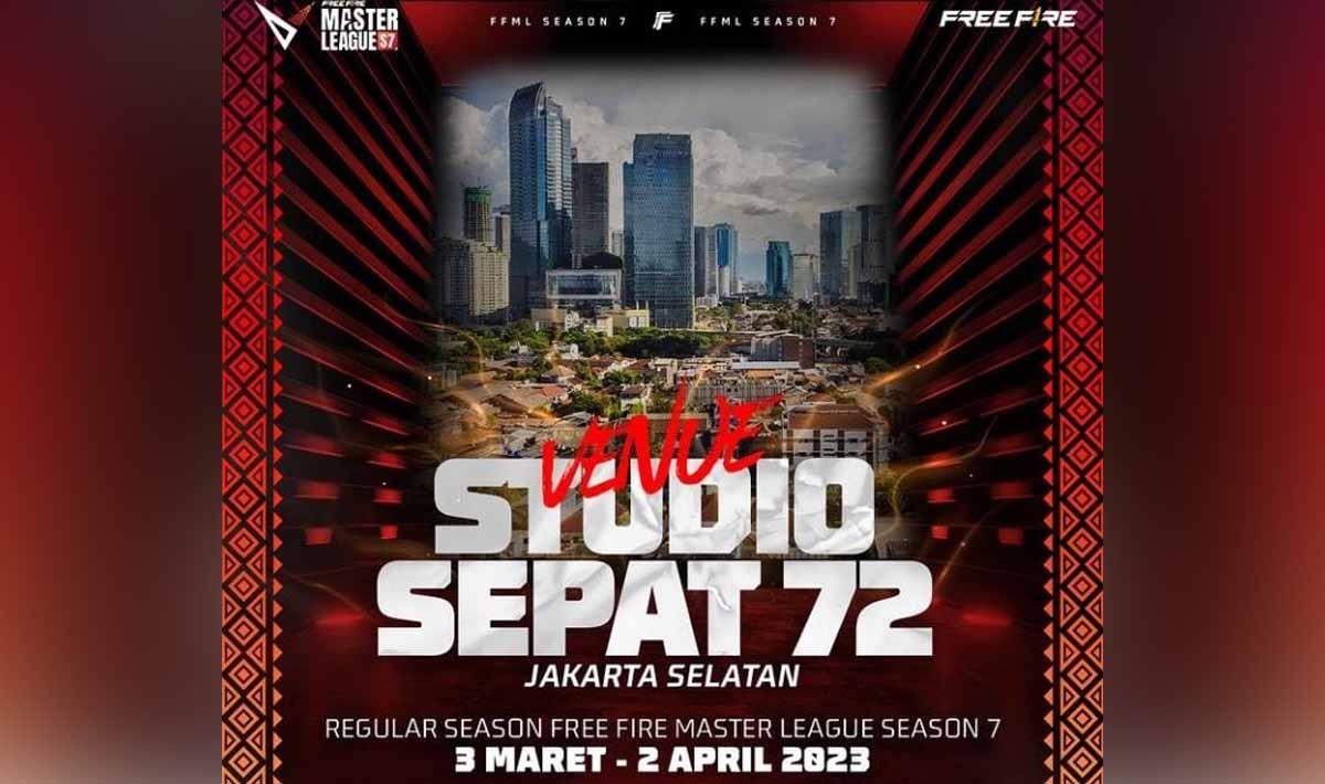 Kompetisi Free Fire Master League (FFML) Season 7 siap digelar mulai besok, Jumat (03/03/23), di Studio Sepat, Jakarta Selatan.(Foto: Instagram/ff.esports.id)