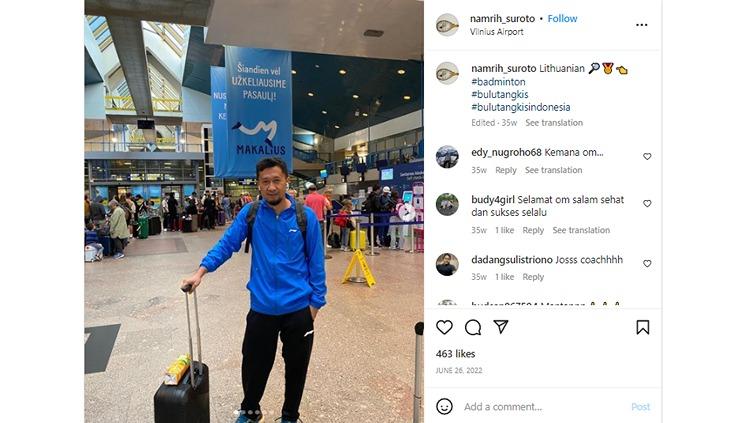 Ungkapan haru pelatih ganda putri di PBSI, Namrih Suroto, saat anak didiknya, Jesita Putri Miantoro/Febi Setianingrum, juarai Indonesia International Challenge 2023.