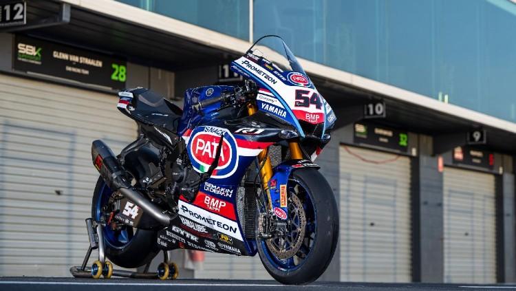 Tim Pata Yamaha gunakan livery spesial bernuansa bendera Indonesia di WSBK Mandalika 2023 - INDOSPORT