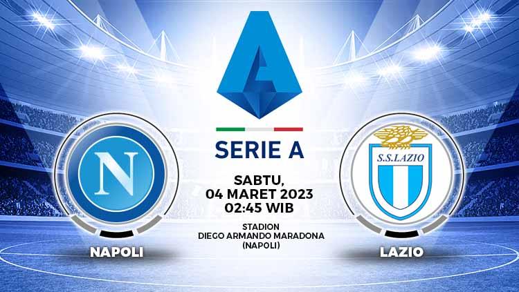 Prediksi pertandingan Liga Italia pekan ke-25 Napoli vs Lazio di mana kedua tim akan saling unjuk kemampuan di Stadion Diego Maradona, Sabtu (04/03/23).
