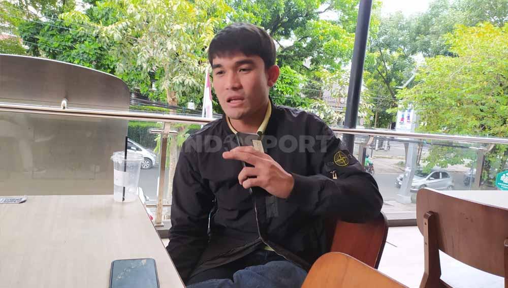 Bek Persib Bandung, Zalnando, saat ditemui di Graha Persib, Jalan Sulanjana, Kota Bandung, Jumat (03/03/23).
