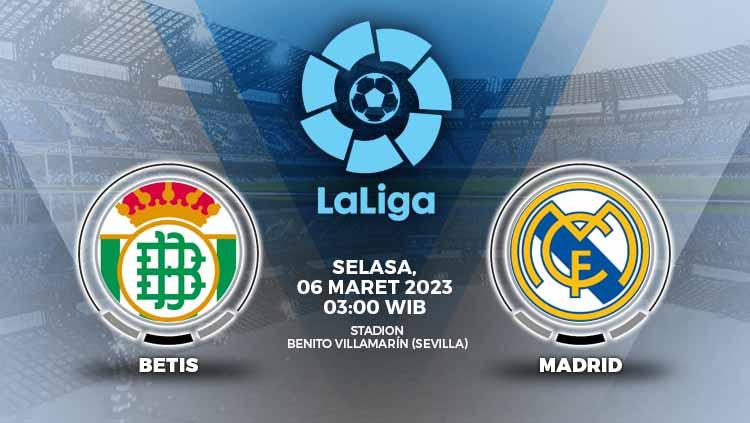 Prediksi pertandingan antara Real Betis vs Real Madrid (LaLiga Spanyol).