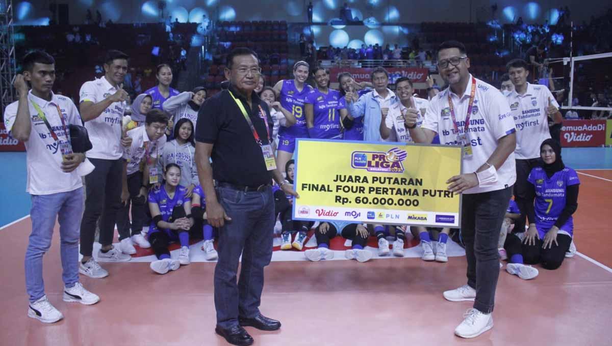 Bandung BJB Tandamata juara putaran satu Final Four Proliga 2023. (Foto: Dok. Proliga)
