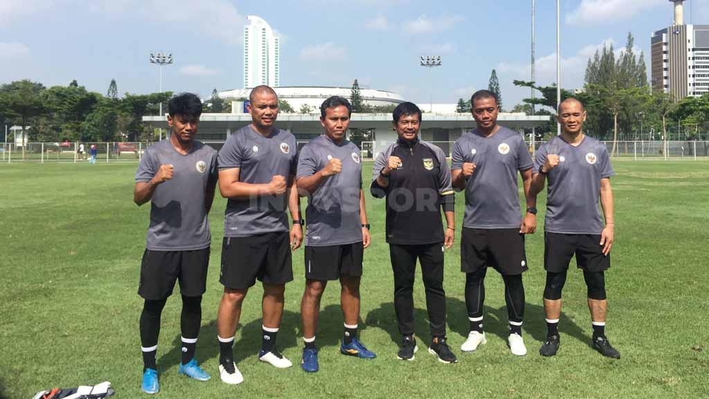 Pelatih Timnas Indonesia U-22, Indra Sjafri resmi memulangkan 17 pemain dalam pemusatan latihan gelombang pertama. - INDOSPORT