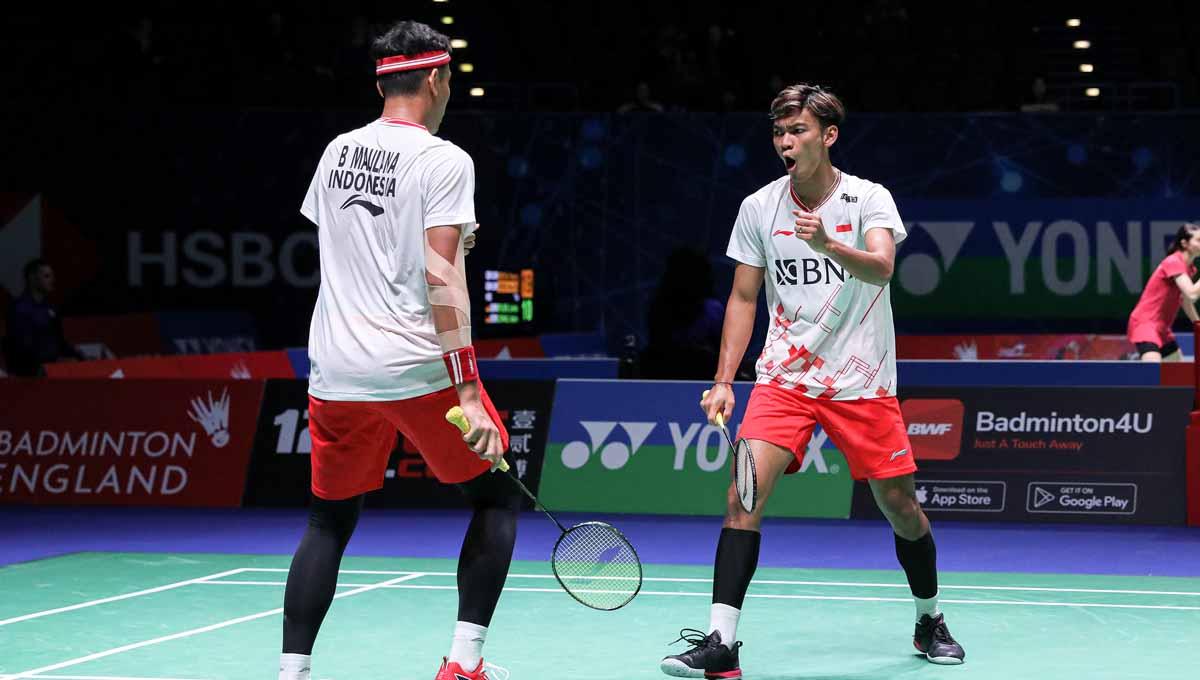 Smash ‘cilukba’ Bagas Maulana/Muhammad Shohibul Fikri, yang sampai bikin Kim Gi-jung/Kim Sa-rang meringis, disorot BWF. - INDOSPORT