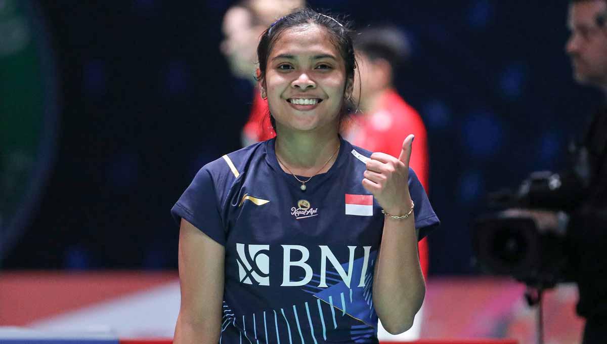 Pebulu tangkis tunggal putri Indonesia, Gregoria Mariska Tunjung siap hadapi Kejuaraan Dunia Bulutangkis 2023. (Foto: PBSI) - INDOSPORT