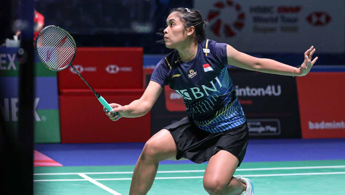 Tunggal putri Indonesia, Gregoria Mariska Tunjung kalah dari Akane Yamaguchi di babak semifinal Hong Kong Open 2023. (Foto: PBSI)