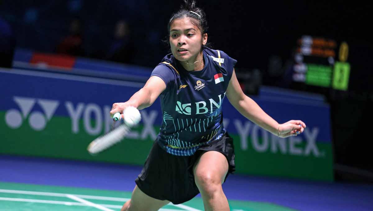 Menjadi satu-satunya wakil Indonesia yang tersisa di Swiss Open 2023 rupanya jadi beban yang terlalu berat bagi Gregoria Mariska. (Foto: PBSI)