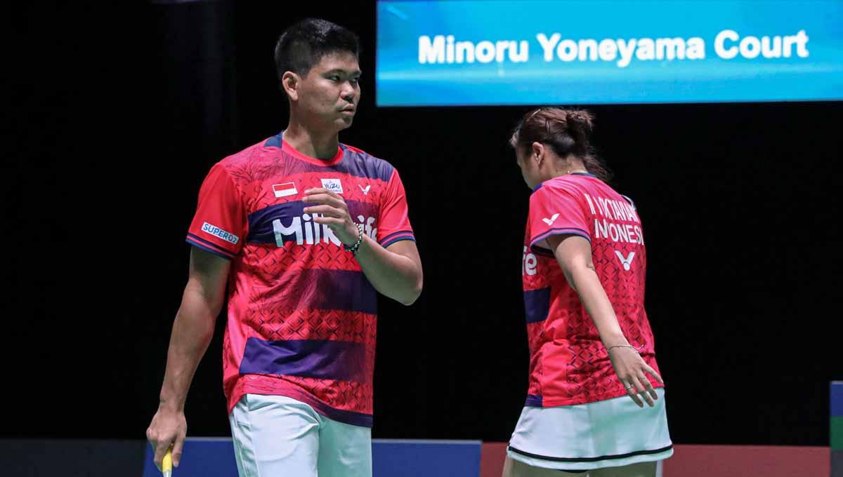Pasangan ganda campuran Indonesia, Praveen Jordan/Melati Daeva Oktavianti gagal menjuarai Spain Masters 2023. (Foto: PBSI)