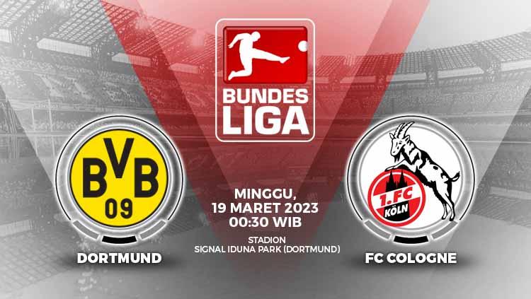Link live streaming Liga Jerman antara Borussia Dortmund vs Koln pada hari Minggu (19/03/23) mulai pukul 00.30 dini hari WIB. - INDOSPORT