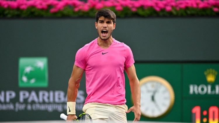 Carlos Alcaraz Garfia di BNP Paribas Open Indian Wells 2023. Foto: Jayne Kamin-Oncea-USA TODAY Sports via REUTERS.